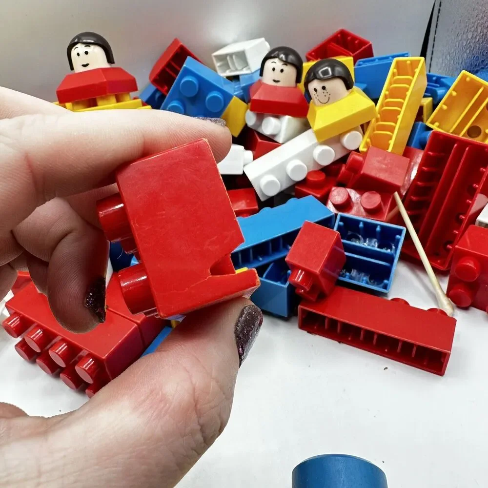 Old vintage Kawada Dia Building Blocks Japan 60s 70s Lego Duplo Compatible Retro